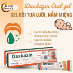 Daxkazin Oral Gel bôi tưa lưỡi, nấm miệng, viêm miệng dùng được cho trẻ sơ sinh, tuýp 20g
