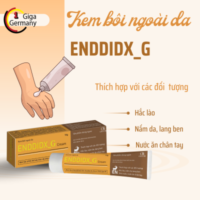 Kem Bôi Da ENDDIDX_G Dứt Điểm Viêm Da Cơ Địa Nấm Ngứa, Hắc Lào, Tổ Đỉa, Ghẻ Nước