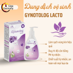 Dung dịch vệ sinh Gynotolog Lacto giúp ngăn mùi, cân bằng độ Ph, làm sạch dịu nhẹ Chai 120ml