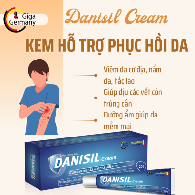 Danisil Cream kem bôi nấm ngứa, nấm kẽ tay kẽ chân tuýp 20g GIGA OB